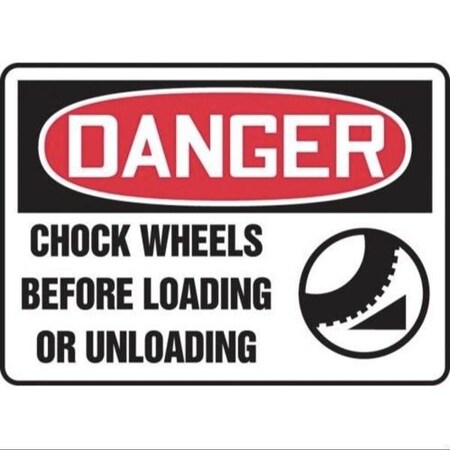 Accuform OSHA DANGER Safety Sign CHOCK MVHR004XV MVHR004XV
